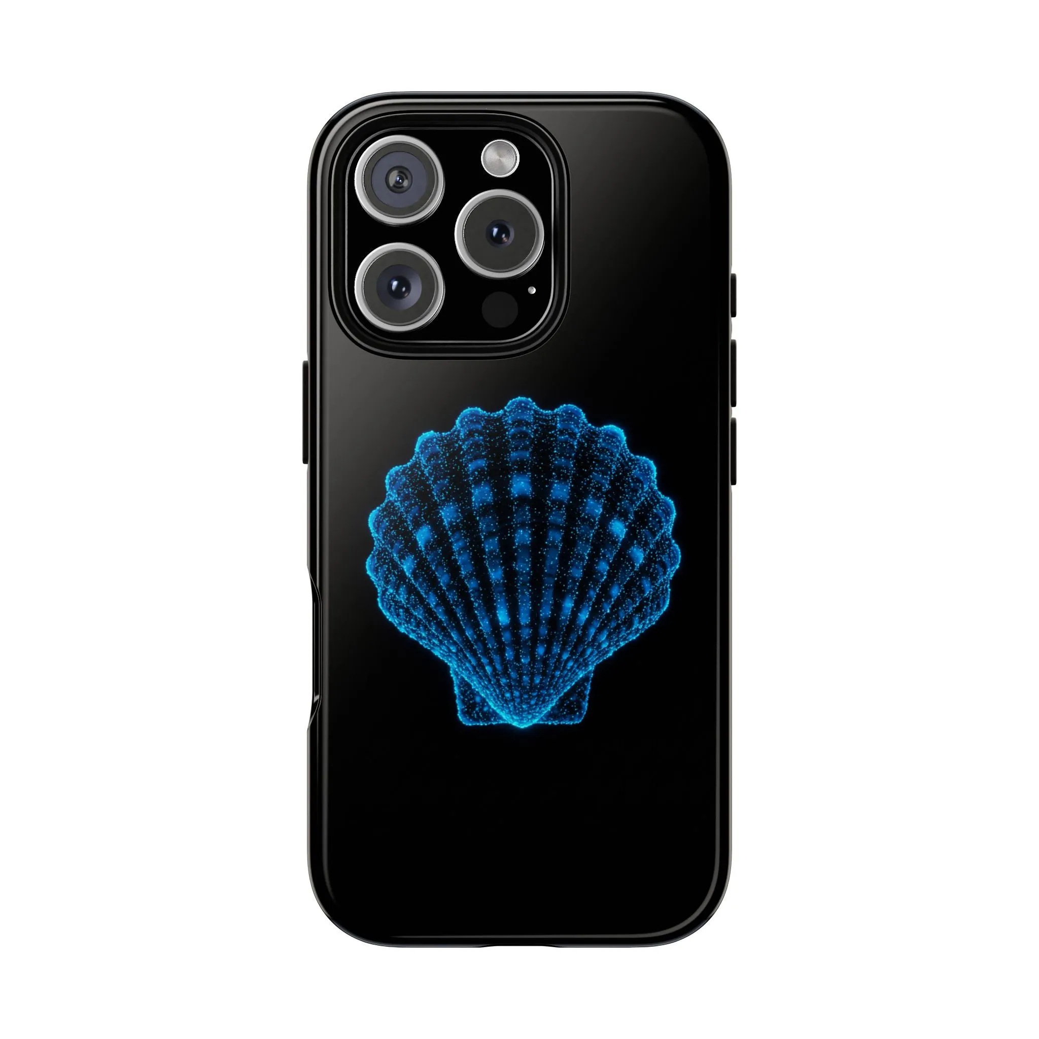 Ocean Blue Shell Tough iPhone Case Durable Design for Beach Lovers