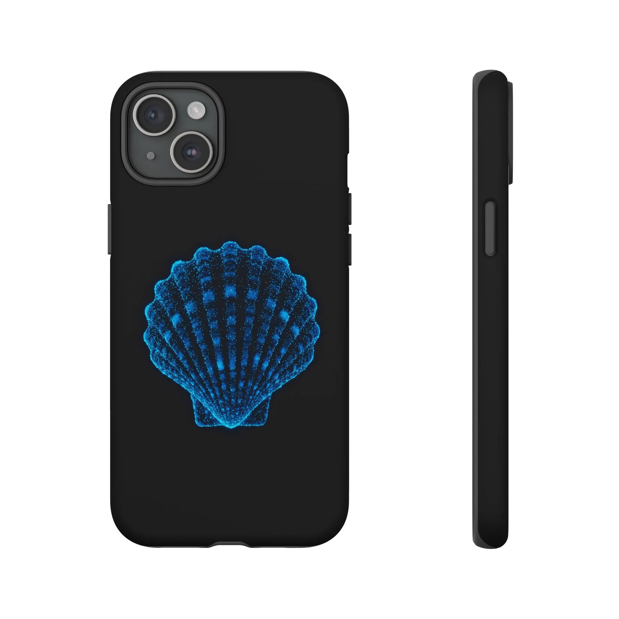 Ocean Blue Shell Tough iPhone Case Durable Design for Beach Lovers
