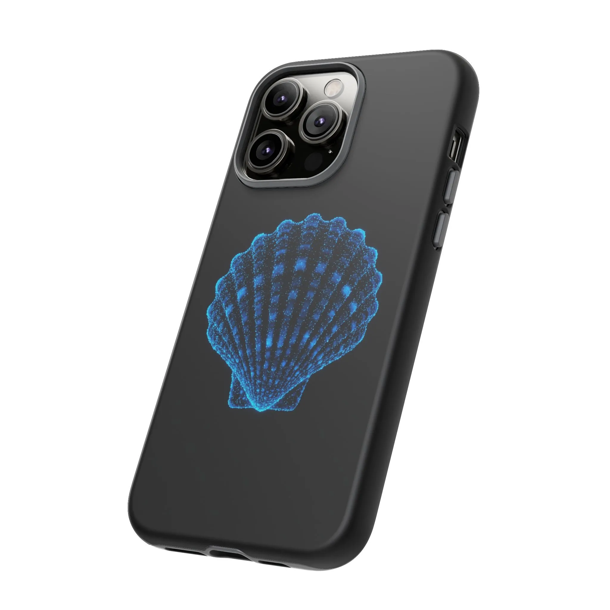 Ocean Blue Shell Tough iPhone Case Durable Design for Beach Lovers