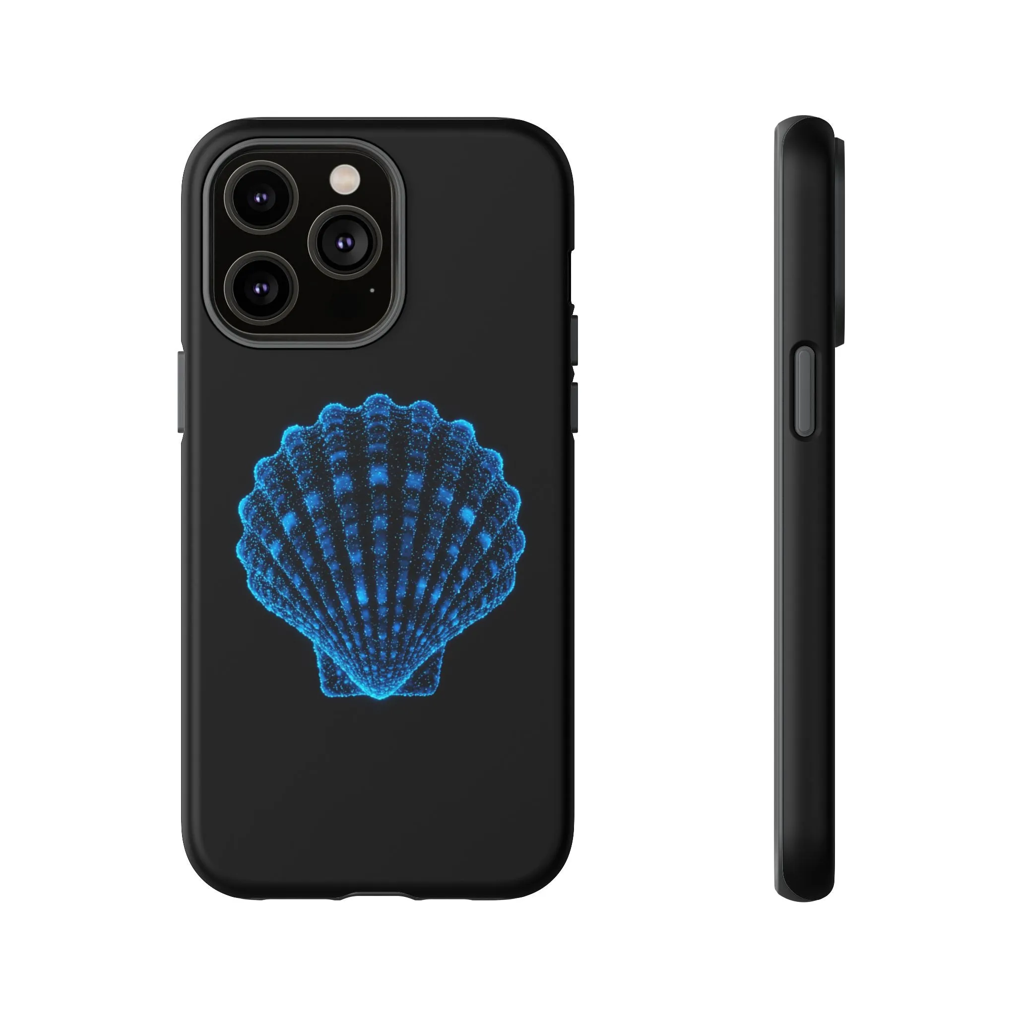 Ocean Blue Shell Tough iPhone Case Durable Design for Beach Lovers