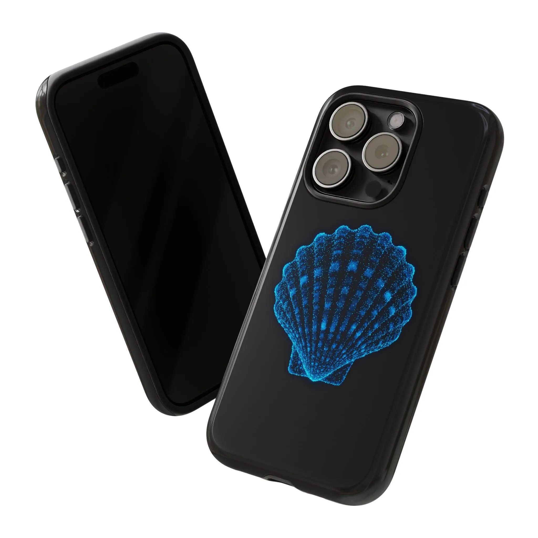 Ocean Blue Shell Tough iPhone Case Durable Design for Beach Lovers
