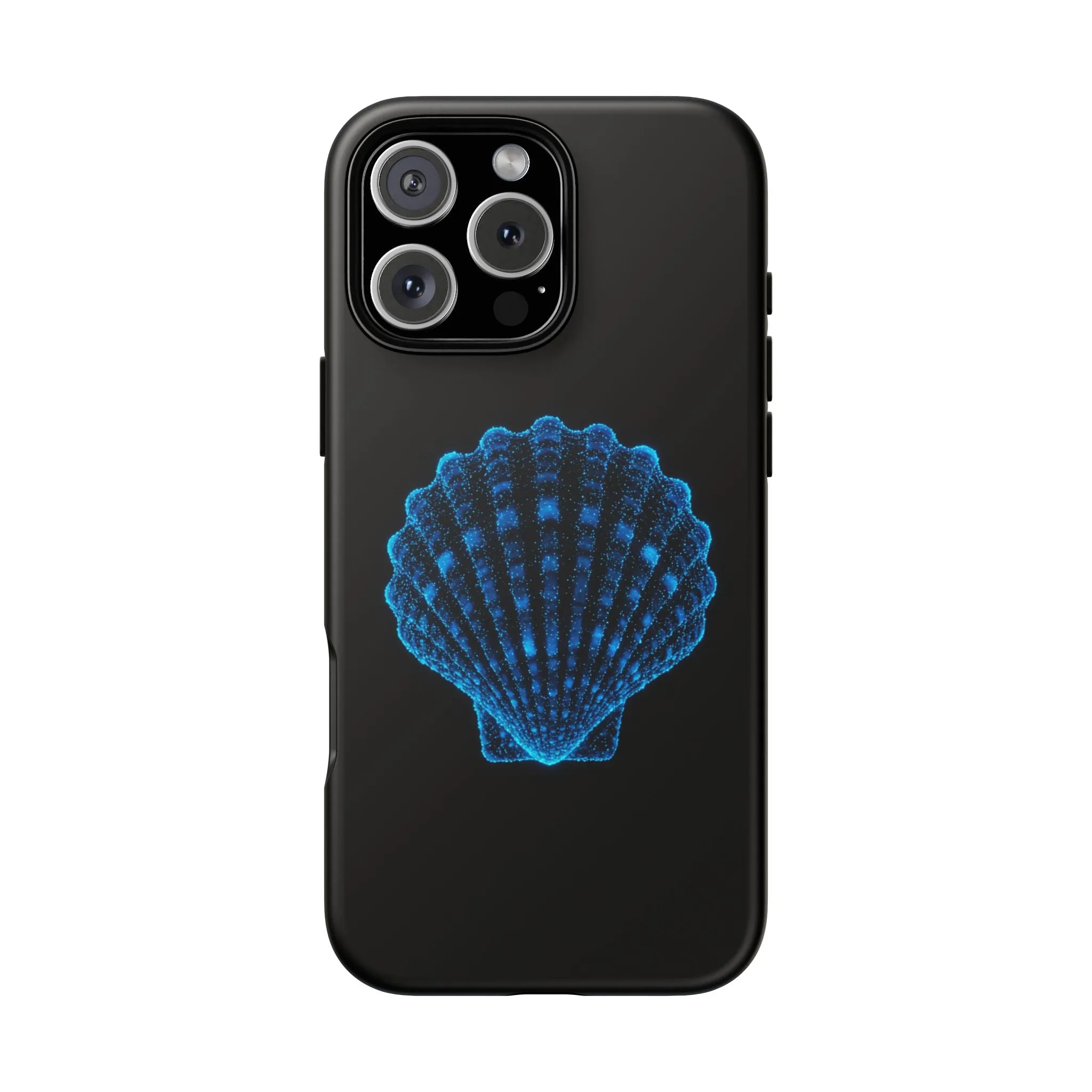 Ocean Blue Shell Tough iPhone Case Durable Design for Beach Lovers