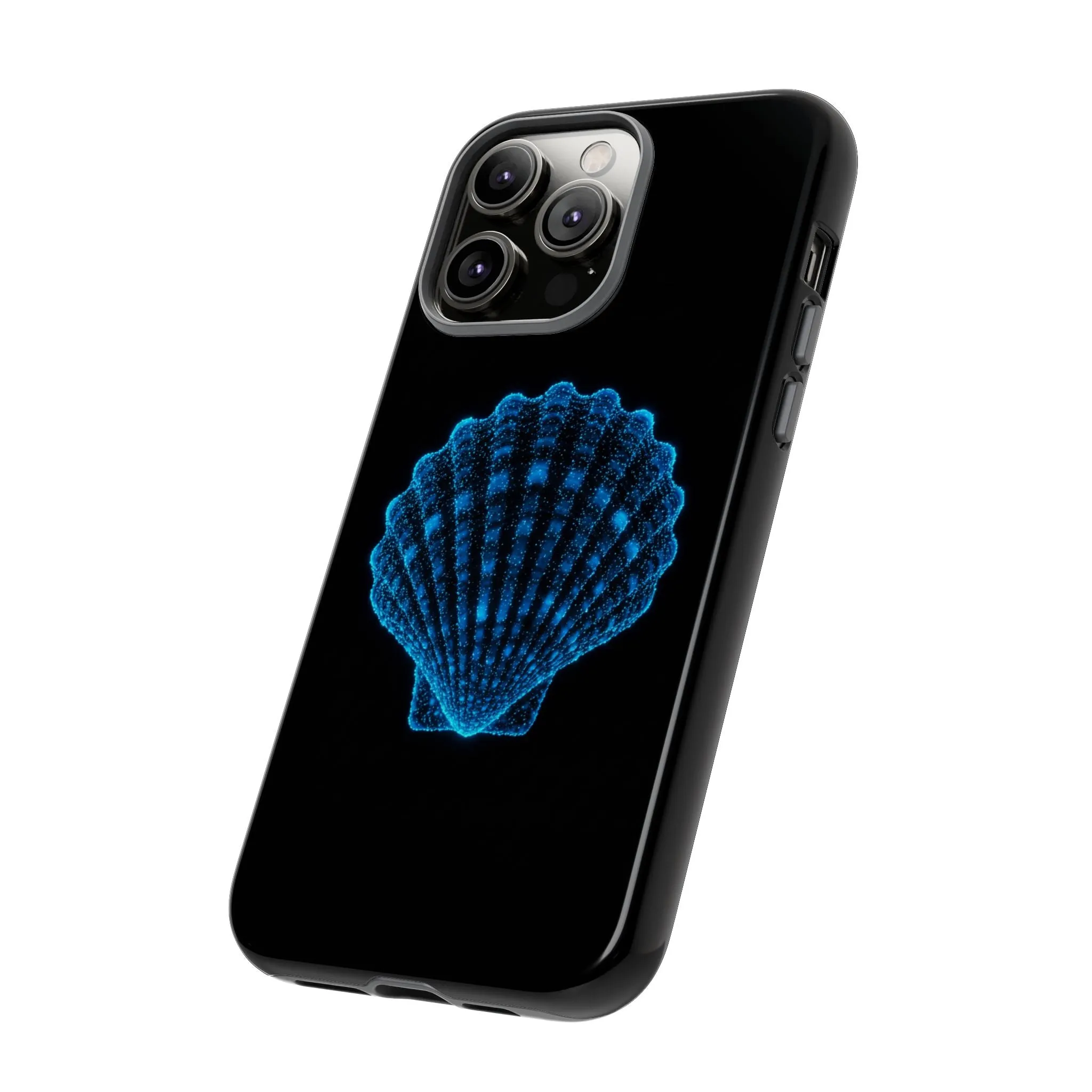 Ocean Blue Shell Tough iPhone Case Durable Design for Beach Lovers