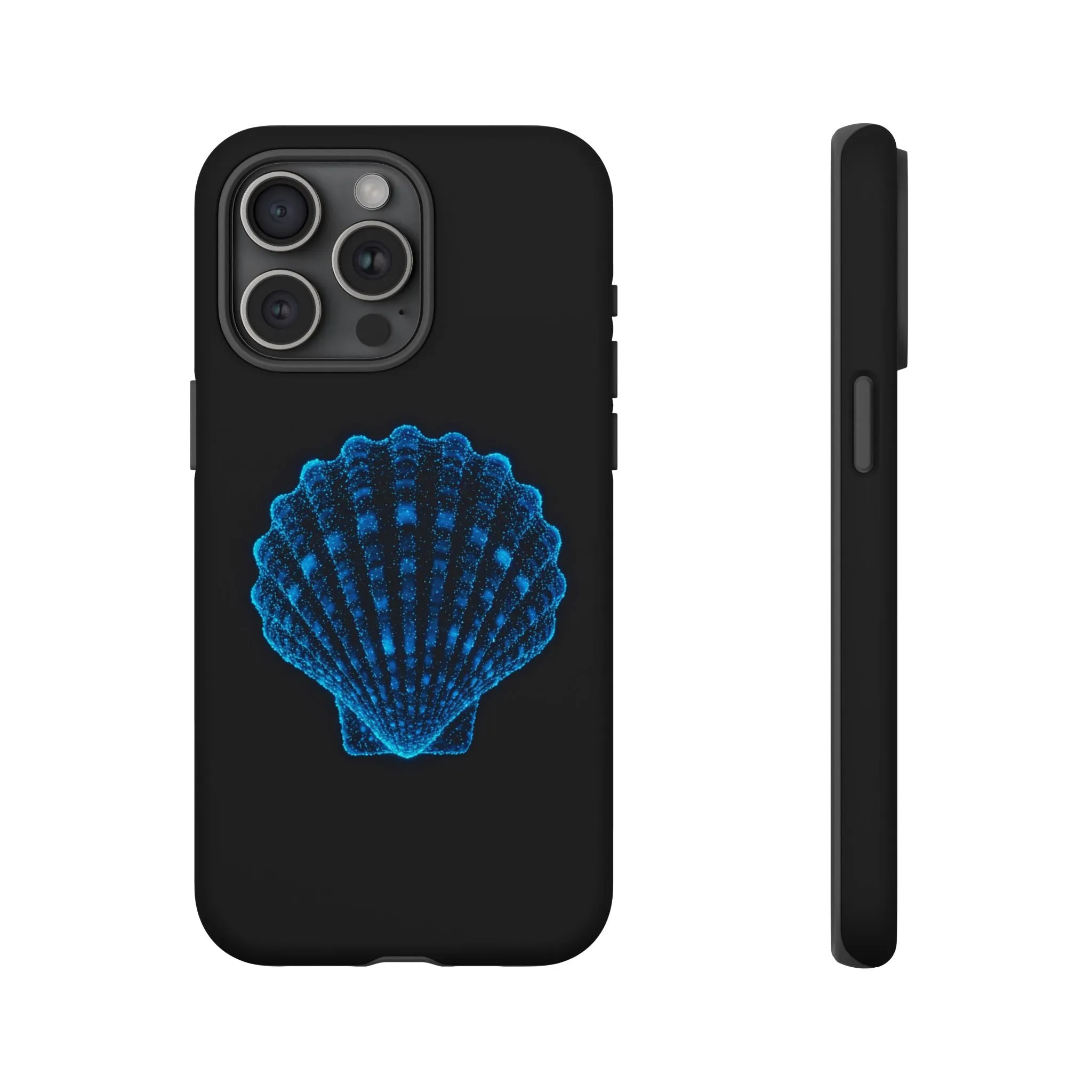 Ocean Blue Shell Tough iPhone Case Durable Design for Beach Lovers