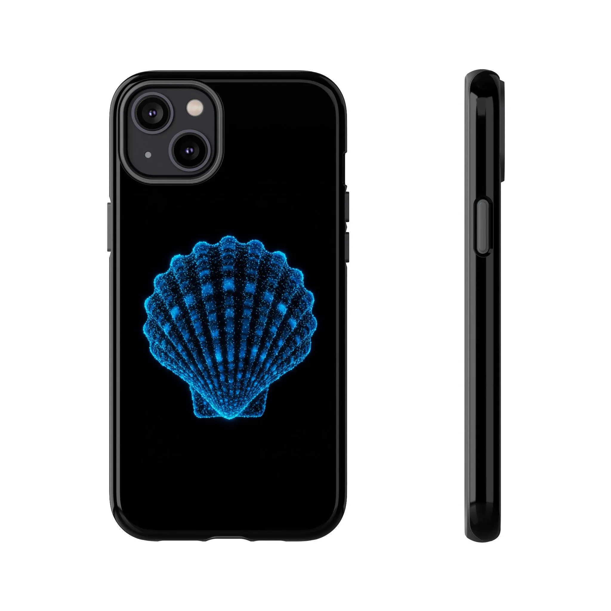 Ocean Blue Shell Tough iPhone Case Durable Design for Beach Lovers