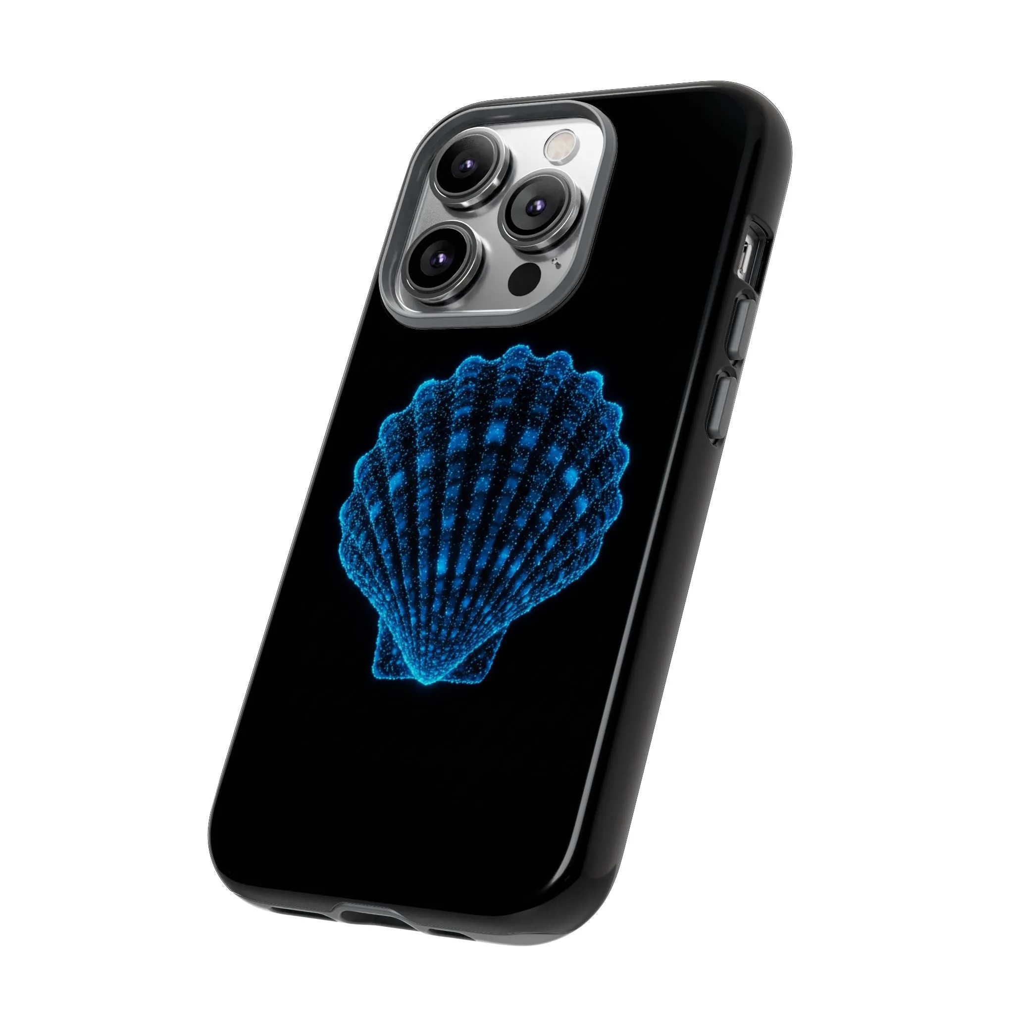 Ocean Blue Shell Tough iPhone Case Durable Design for Beach Lovers
