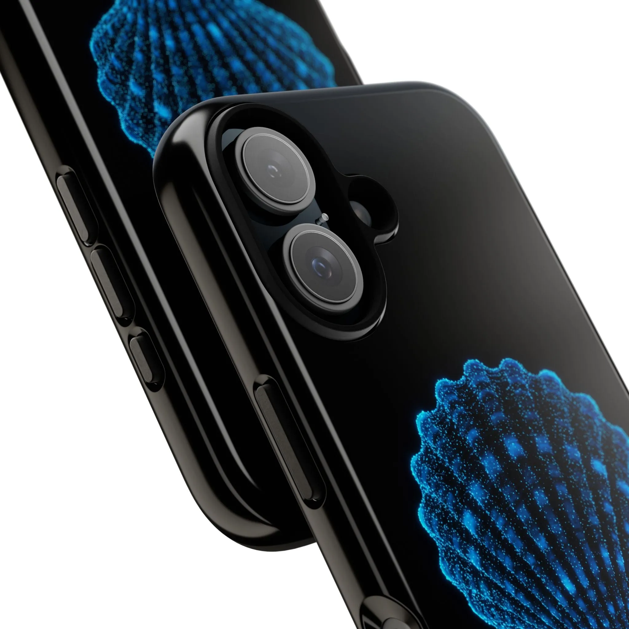 Ocean Blue Shell Tough iPhone Case Durable Design for Beach Lovers