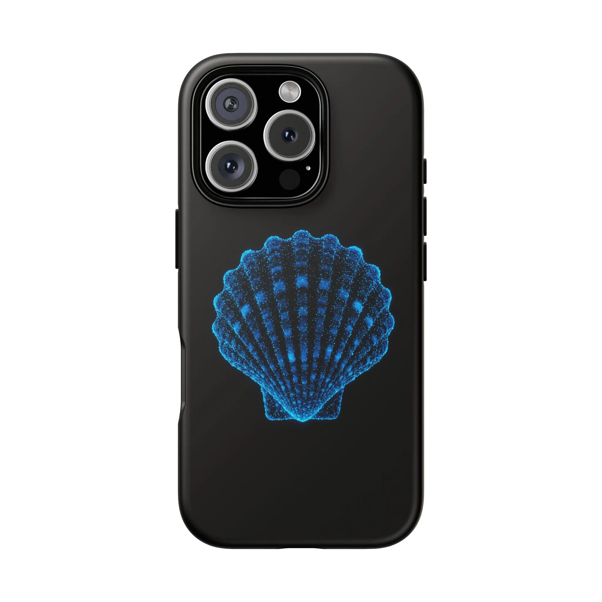Ocean Blue Shell Tough iPhone Case Durable Design for Beach Lovers