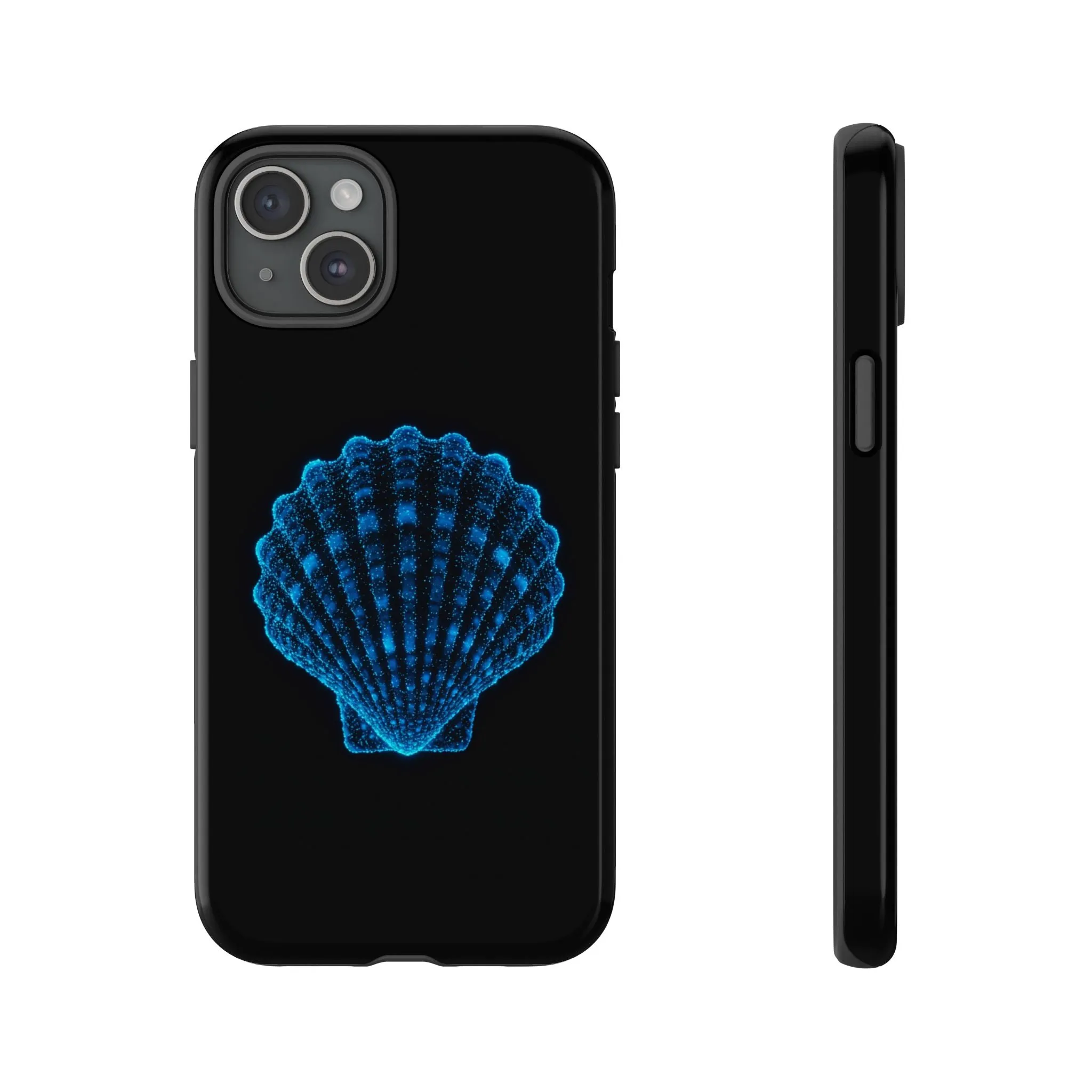 Ocean Blue Shell Tough iPhone Case Durable Design for Beach Lovers