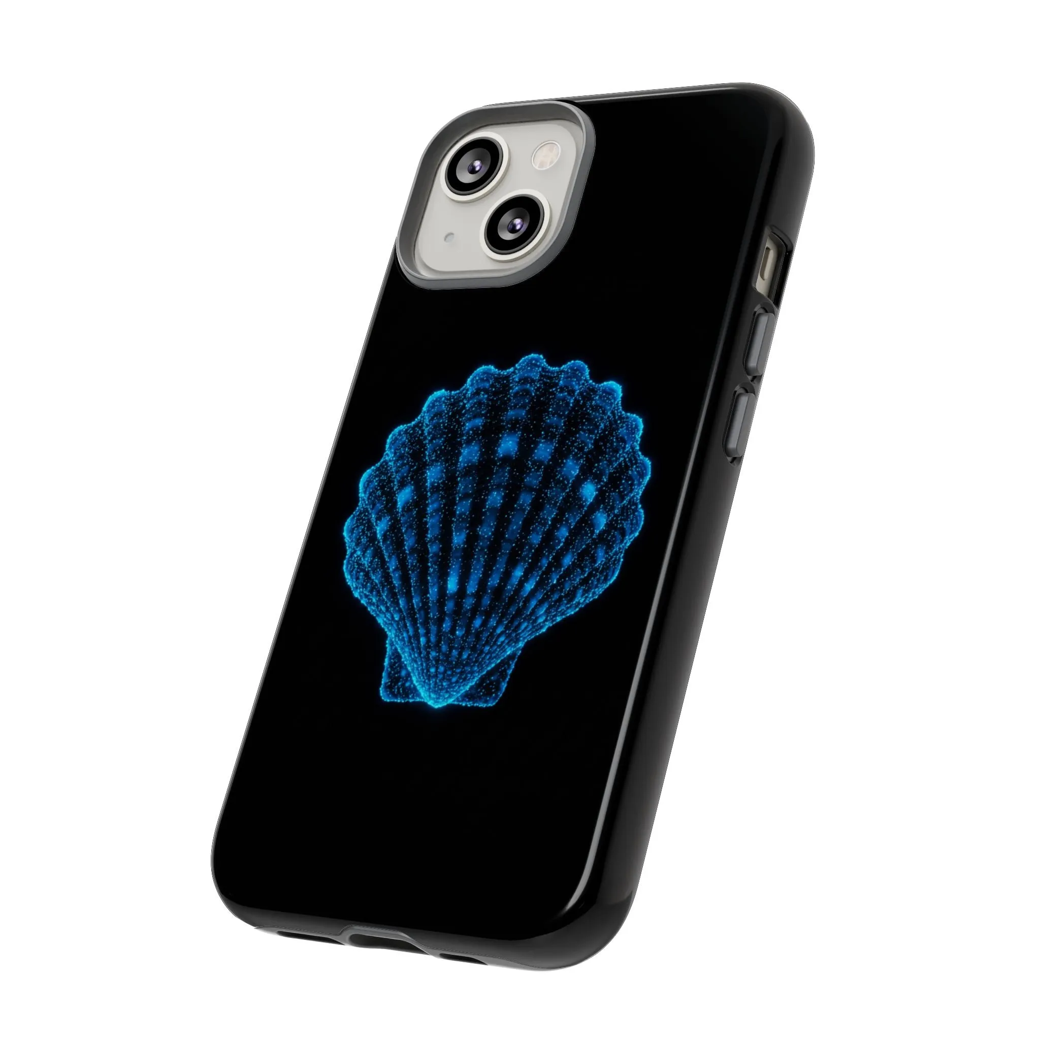 Ocean Blue Shell Tough iPhone Case Durable Design for Beach Lovers
