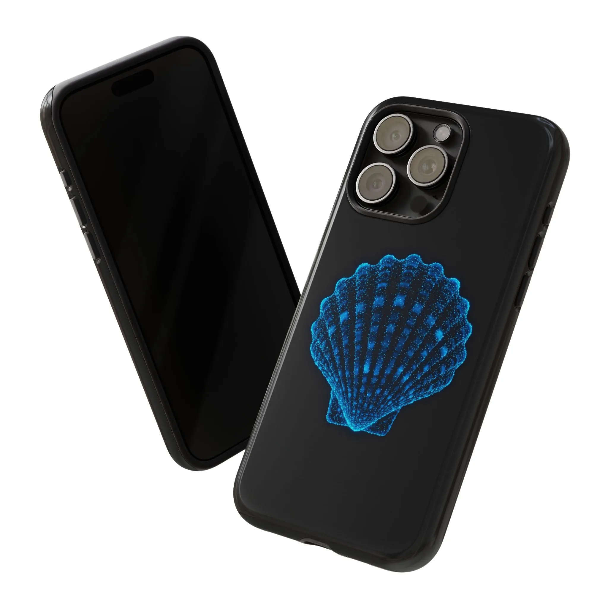 Ocean Blue Shell Tough iPhone Case Durable Design for Beach Lovers