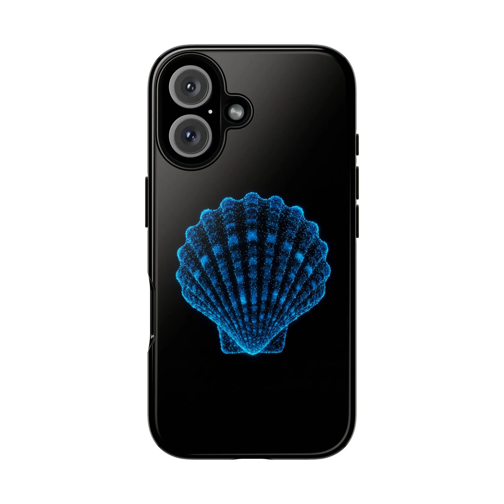 Ocean Blue Shell Tough iPhone Case Durable Design for Beach Lovers