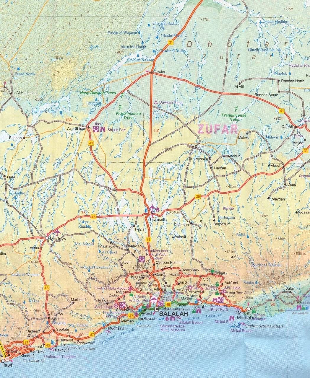 Oman & Yemen ITMB Map