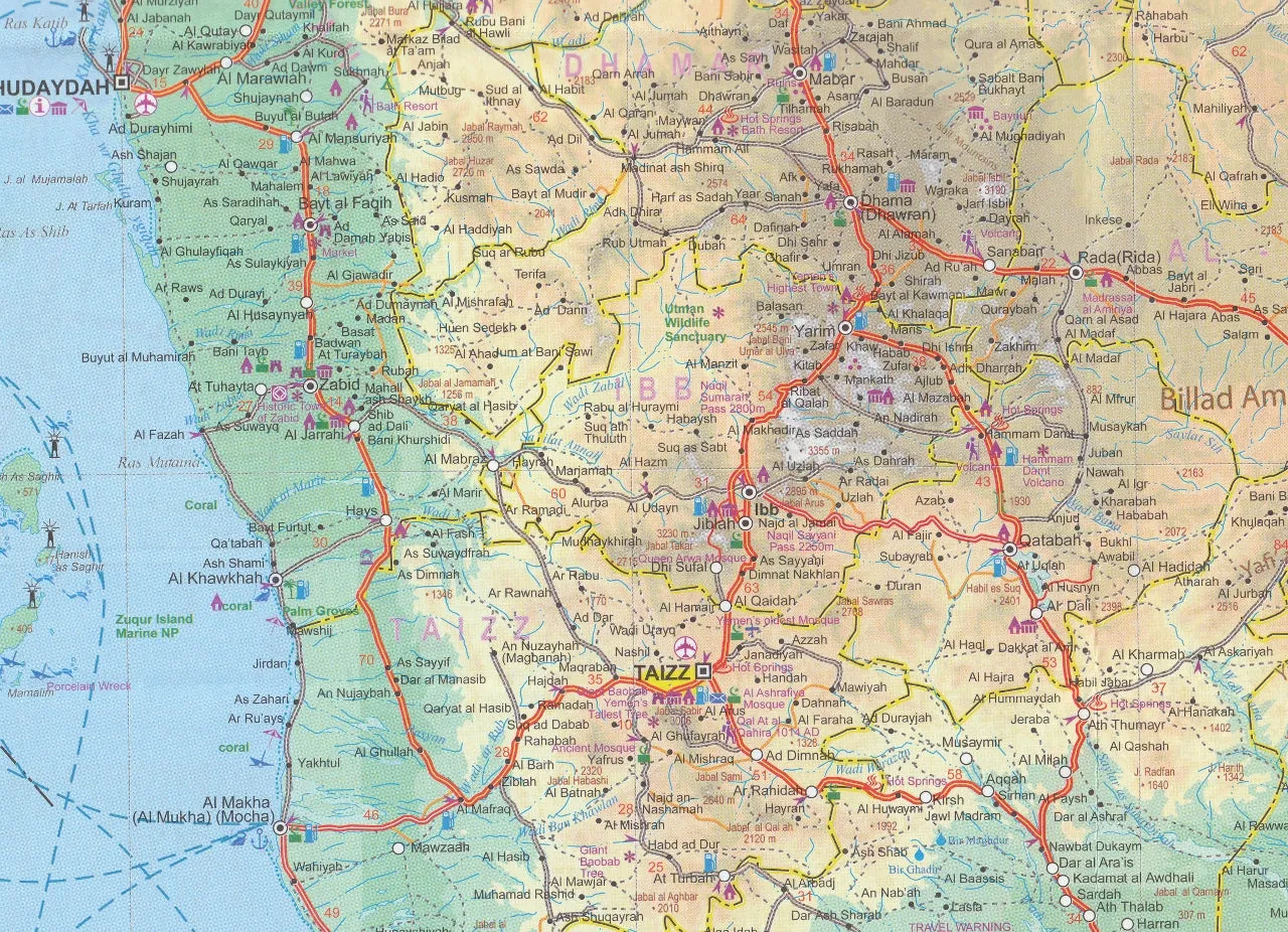 Oman & Yemen ITMB Map