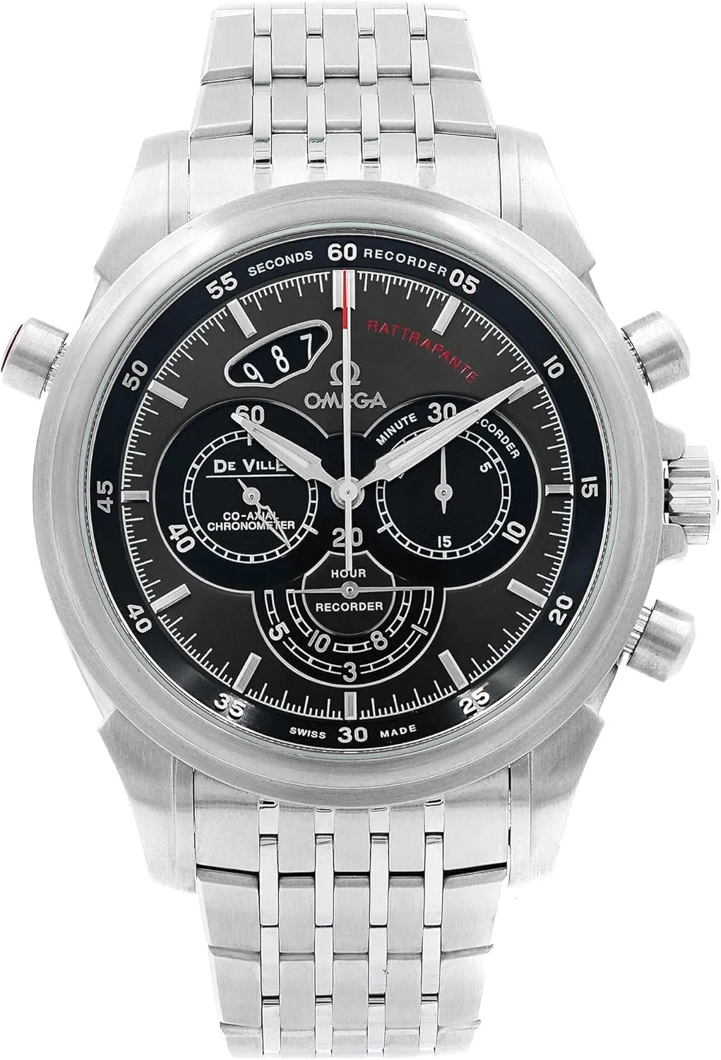 Omega De Ville Co-Axial Chronoscope Chronograph Automatic Chronometer Grey Dial Men's Watch 422.10.44.51.06.001