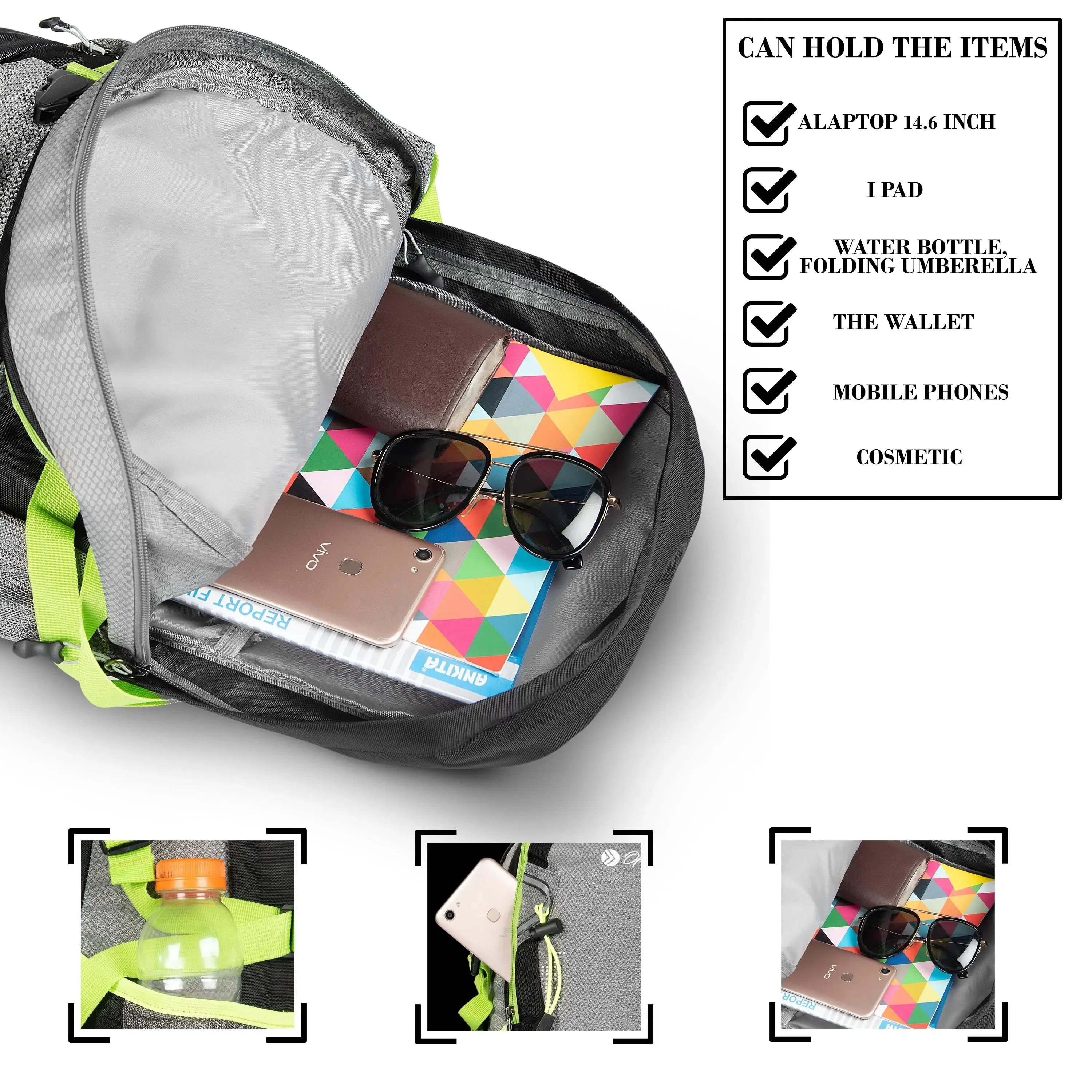 OPTIMA Bohemian Series 2 Travel Laptop Backpack, Business Slim Durable Laptops Backpack,Water Resistant College School Computer Bag for Women & Men Fits 15.6 Inch Laptop and Notebook