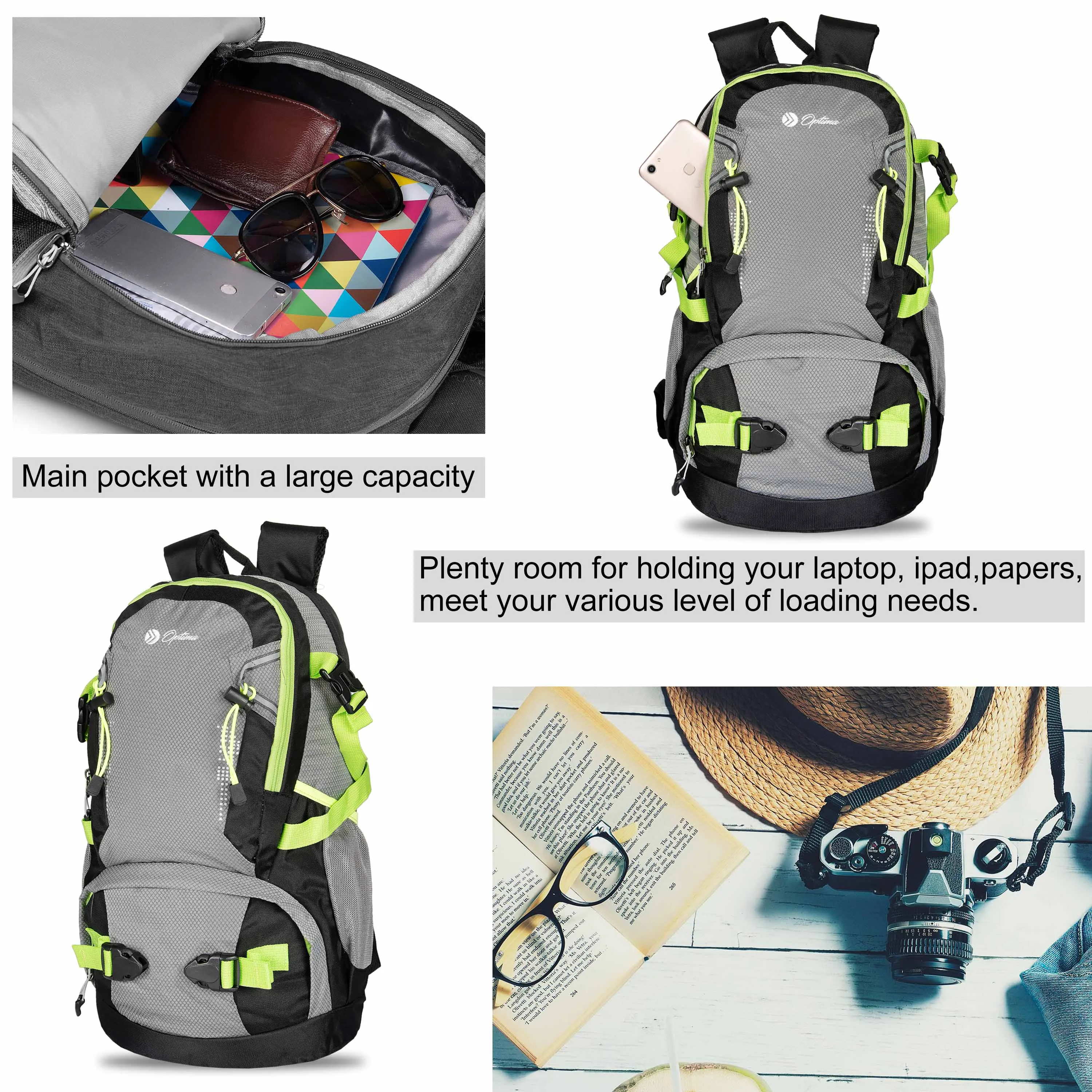OPTIMA Bohemian Series 2 Travel Laptop Backpack, Business Slim Durable Laptops Backpack,Water Resistant College School Computer Bag for Women & Men Fits 15.6 Inch Laptop and Notebook