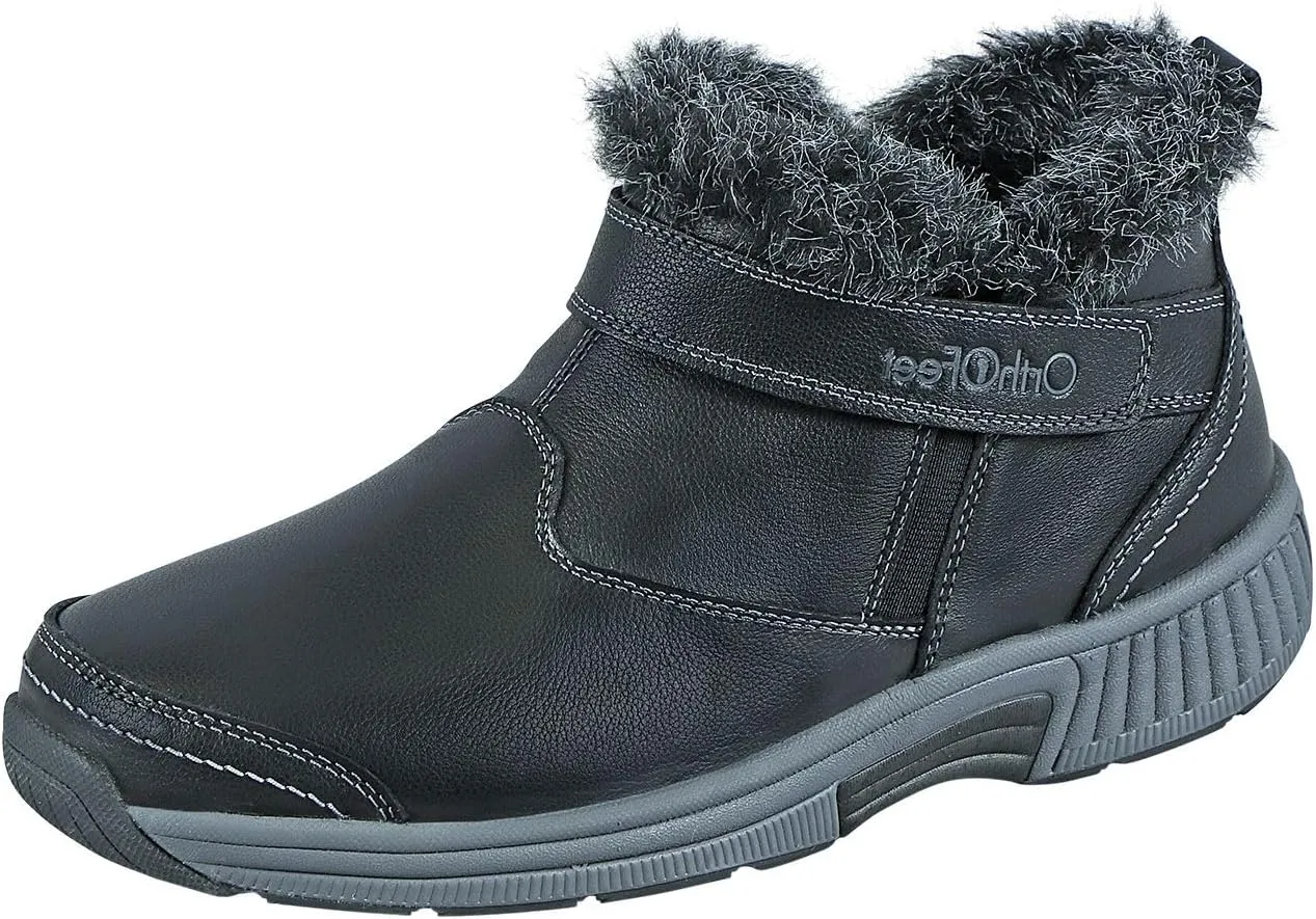Orthofeet Women's Orthopedic Leather Siena Ankle Boots