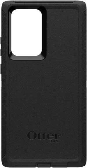 OtterBox Galaxy Note20 Ultra 5G Defender Series Case - Black, Rugged & Durable, with Port Protection, Includes Holster Clip Kickstand