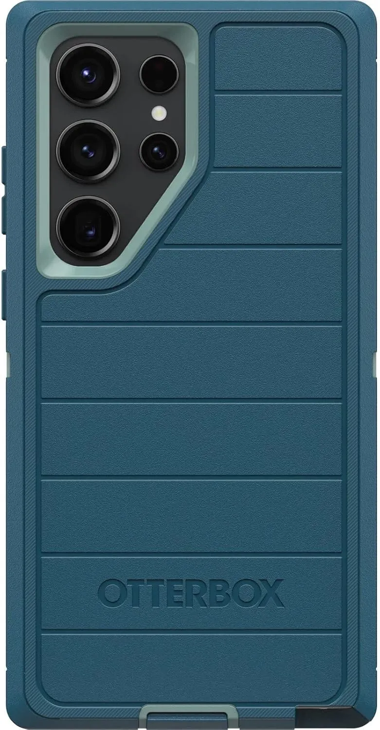 OtterBox Galaxy S23 Ultra (Only) - Defender Series Case - Manoeuvre (Blue) - Rugged & Durable - with Port Protection - Case Only - Microbial Defense Protection - Non-Retail Packaging