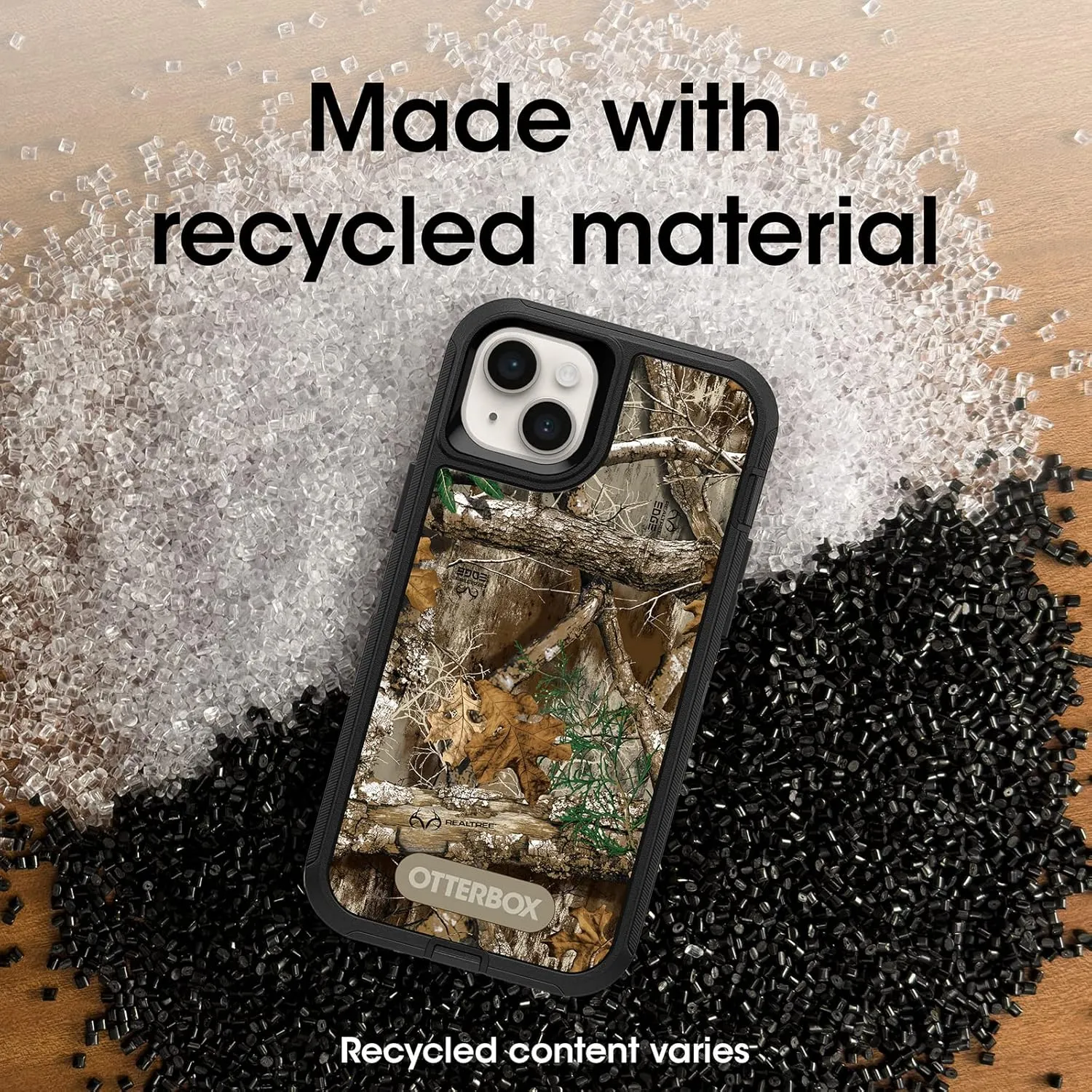 OtterBox iPhone 14 & iPhone 13 Defender Series Case - Realtree Edge (Blaze Orange/Black/RT Edge), Rugged & Durable, with Port Protection, Includes Holster Clip Kickstand
