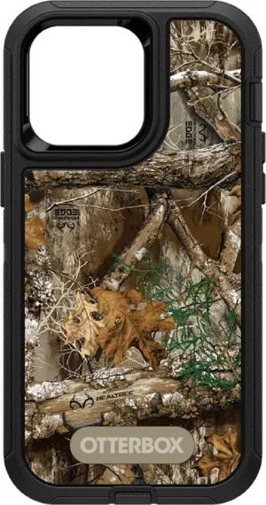 OtterBox iPhone 14 Pro Max (Only) - Defender Series Case - Rugged & Durable - Case Only - Non-Retail Packaging - (Realtree Edge (Black/Realtree Edge Graphic))
