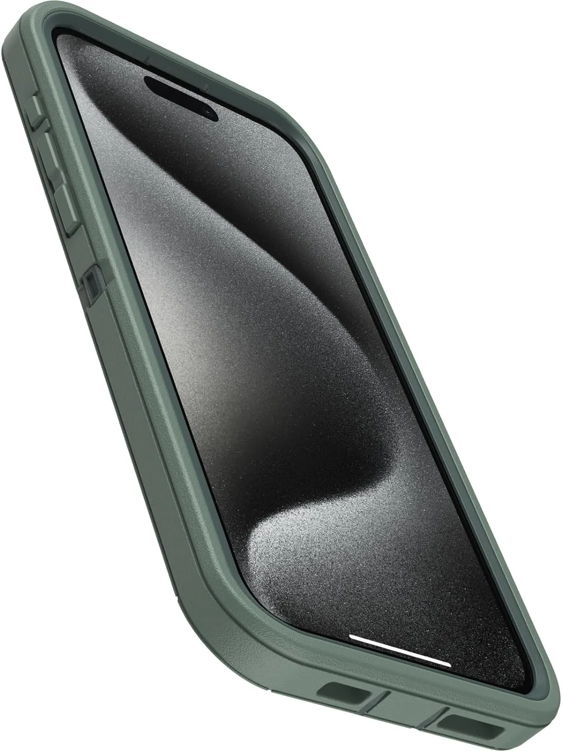 OtterBox iPhone 15 Pro Max (Only) - Defender Series Case - Forest Ranger (Green) - Case Only - Screenless - Rugged & Durable - with Port Protection - Non-Retail Packaging