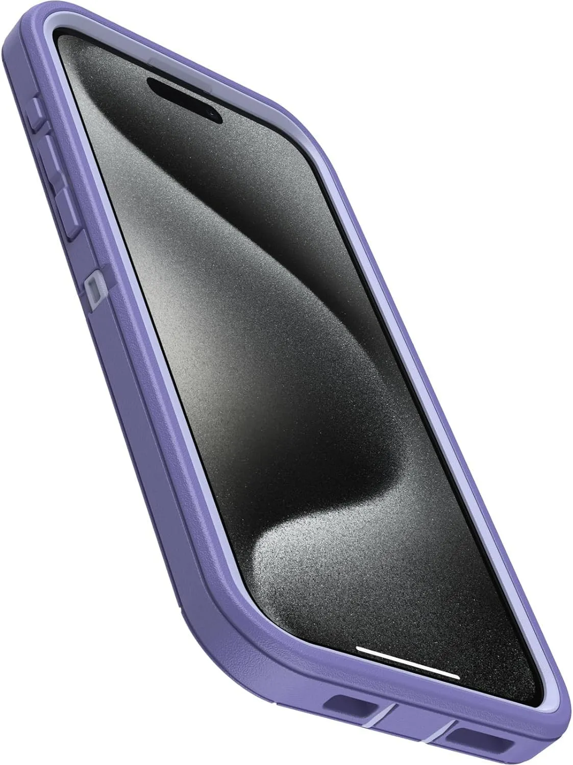 OtterBox iPhone 15 Pro Max (Only) - Defender Series Case - Mountain Majesty (Purple) - Case Only - Screenless - Rugged & Durable - with Port Protection - Non-Retail Packaging