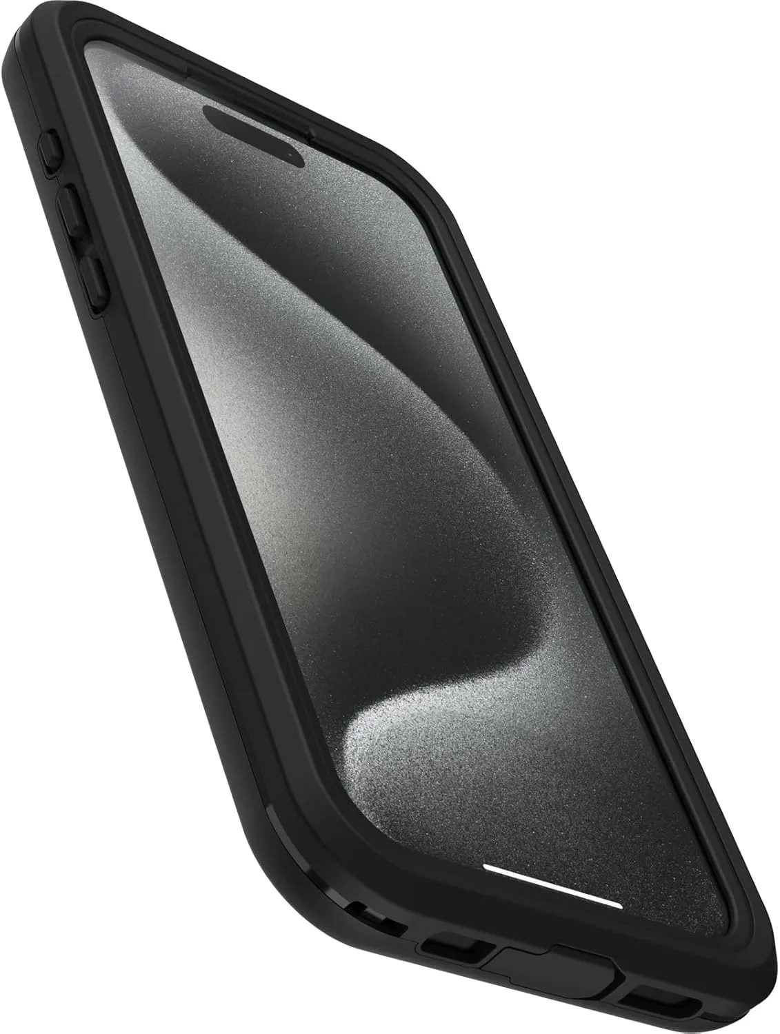 OtterBox iPhone 15 Pro MAX (Only) FRĒ Series Waterproof Case with MagSafe (Designed by LifeProof) - Black, Waterproof, 60% Recycled Plastic, Sleek and Stylish