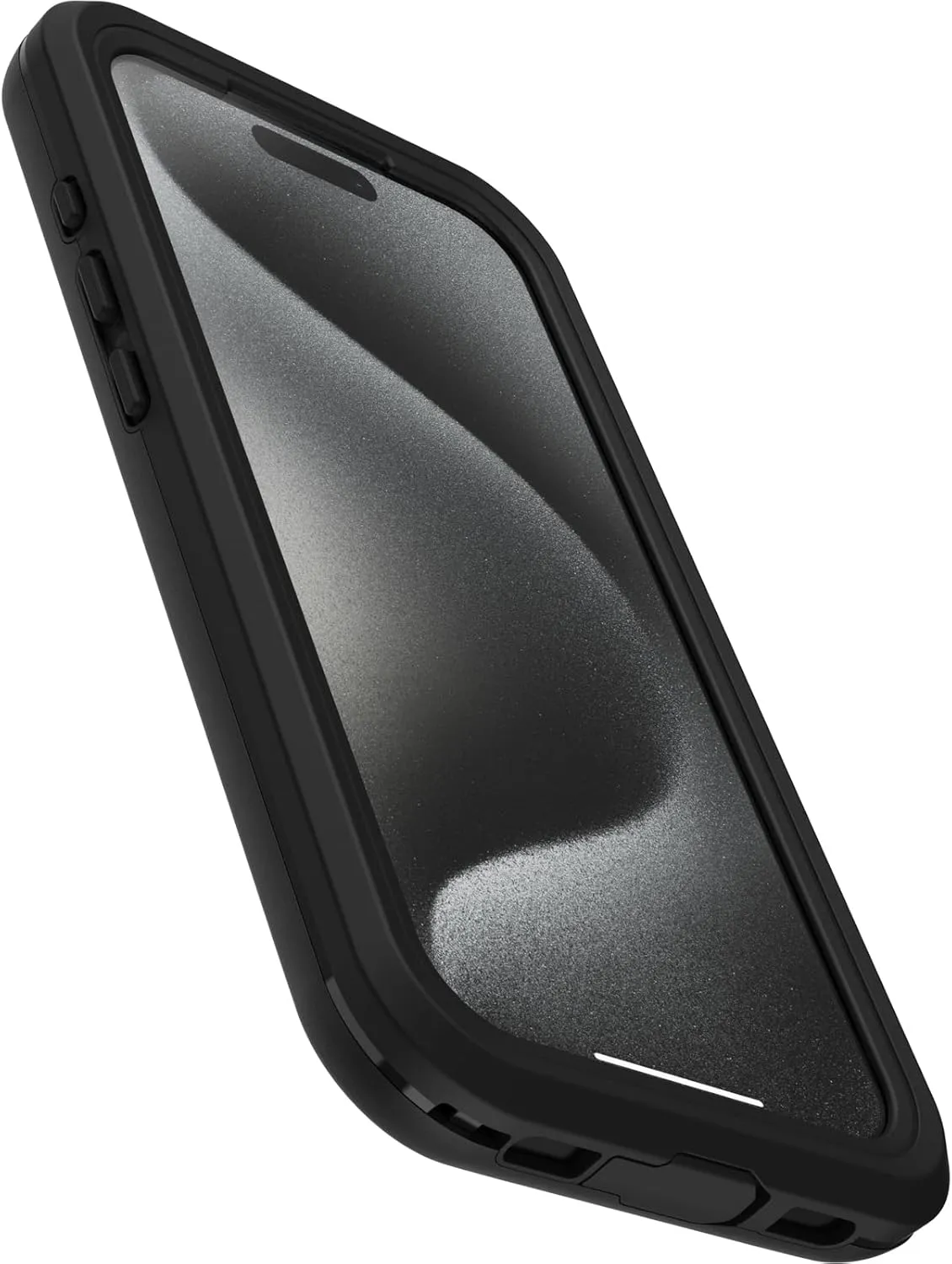 OtterBox iPhone 15 Pro (Only) FRĒ Series Waterproof Case with MagSafe (Designed by LifeProof) - Black, Waterproof, 60% Recycled Plastic, Sleek and Stylish
