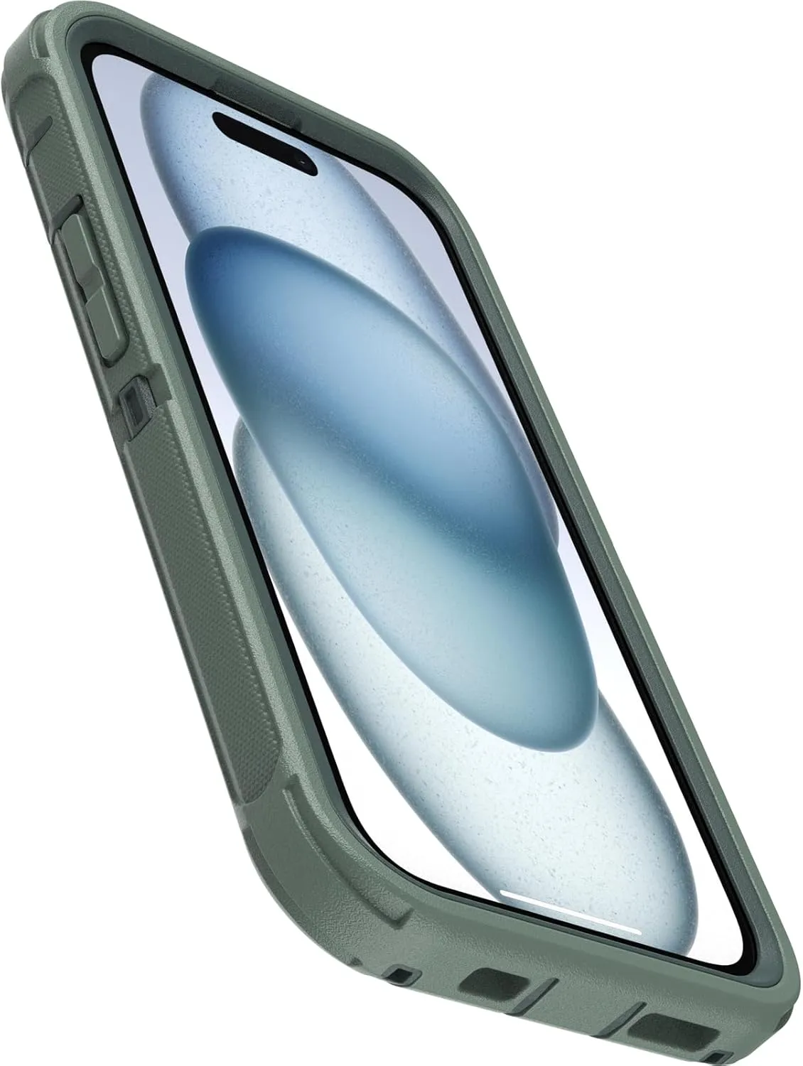 OtterBox iPhone 16e, 15, 14, & 13 Defender Series - Forest Ranger Green, screenless, rugged & durable, with port protection, snaps to MagSafe