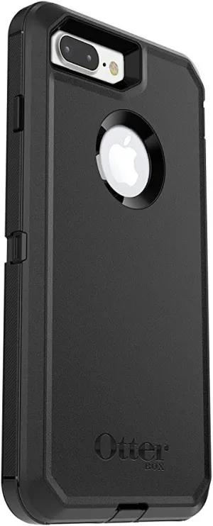OtterBox iPhone 8 Plus & iPhone 7 Plus (ONLY) Defender Series Case - Black, Rugged & Durable, with Port Protection, Includes Holster Clip Kickstand