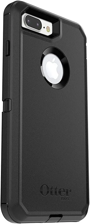 OtterBox iPhone 8 Plus & iPhone 7 Plus (ONLY) Defender Series Case - Black, Rugged & Durable, with Port Protection, Includes Holster Clip Kickstand