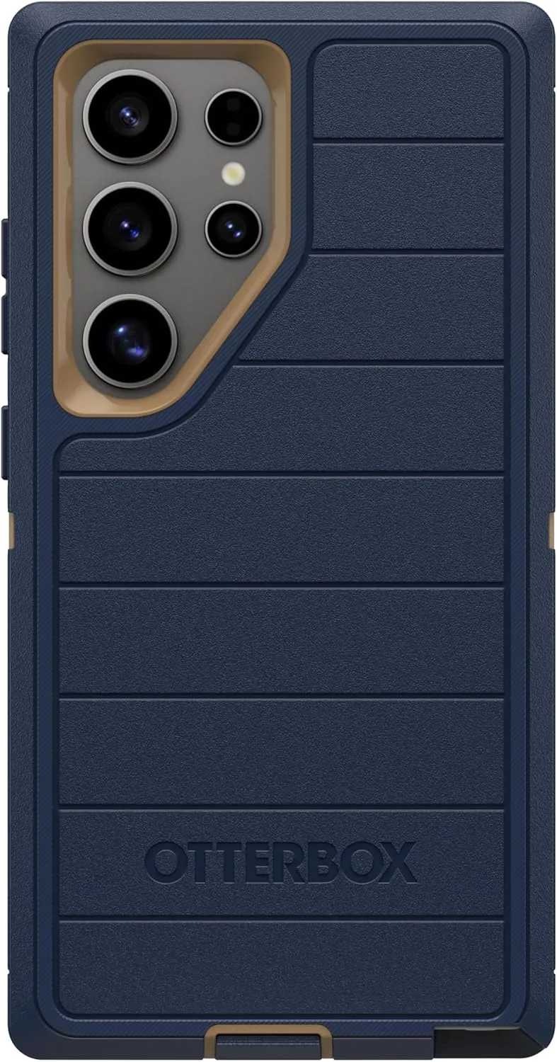 OtterBox Samsung Galaxy S24 Ultra (Only) - Defender Series Case - Blue Suede Shoes - Case Only - Screenless - Rugged & Durable - with Port Protection - Microbial Defense Protection