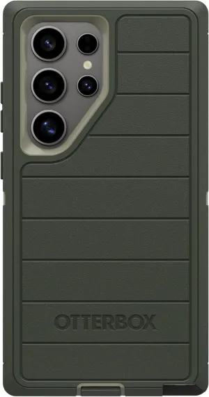 OtterBox Samsung Galaxy S24 Ultra (Only) - Defender Series Case - Lichen The Trek (Green) - Case Only - Rugged & Durable - with Port Protection - Microbial Defense Protection - Non-Retail Packaging