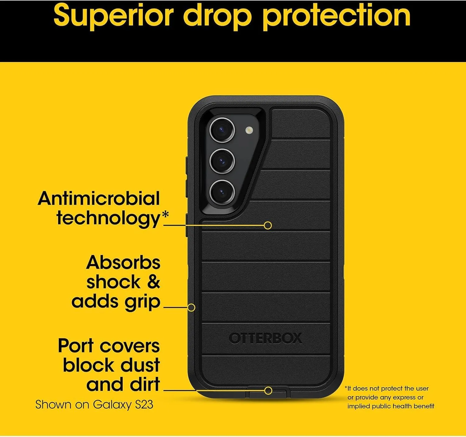OtterBox Samsung Galaxy S24 Ultra (Only) - Defender Series Case - Lichen The Trek (Green) - Case Only - Rugged & Durable - with Port Protection - Microbial Defense Protection - Non-Retail Packaging