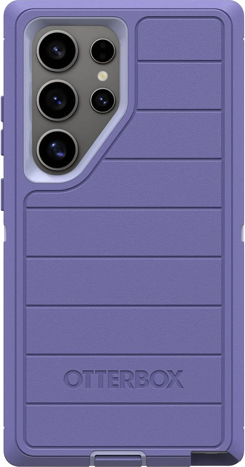 OtterBox Samsung Galaxy S24 Ultra (Only) - Defender Series Case - Mountain Majesty (Purple) - Case Only - Screenless - Rugged & Durable - with Port Protection - Microbial Defense Protection