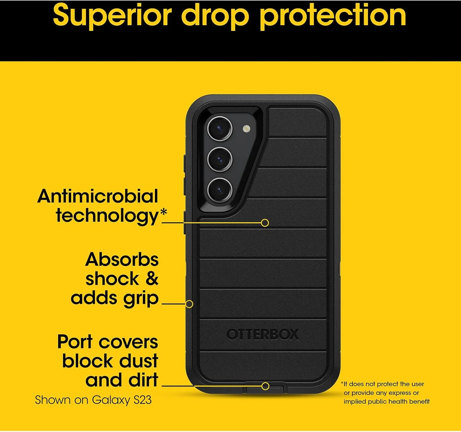 OtterBox Samsung Galaxy S24 Ultra (Only) - Defender Series Case - Mountain Majesty (Purple) - Case Only - Screenless - Rugged & Durable - with Port Protection - Microbial Defense Protection