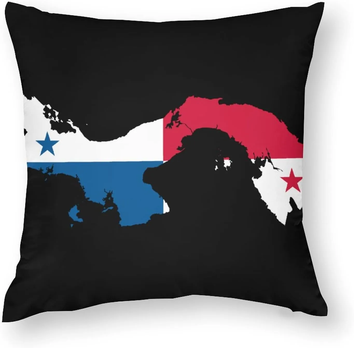 Panama Map Flag Throw Pillow Covers Set of 4 Cushion Case Decorative Square Pillowcase for Couch Living Room Sofa Car