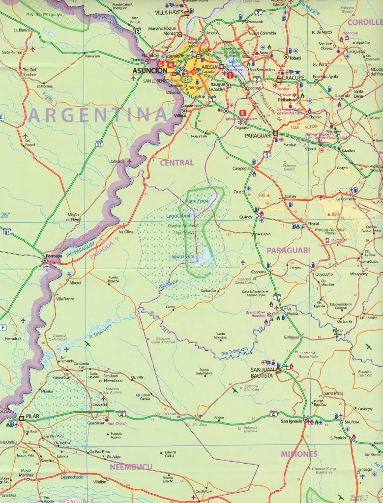 Paraguay & Bolivia South ITMB Map