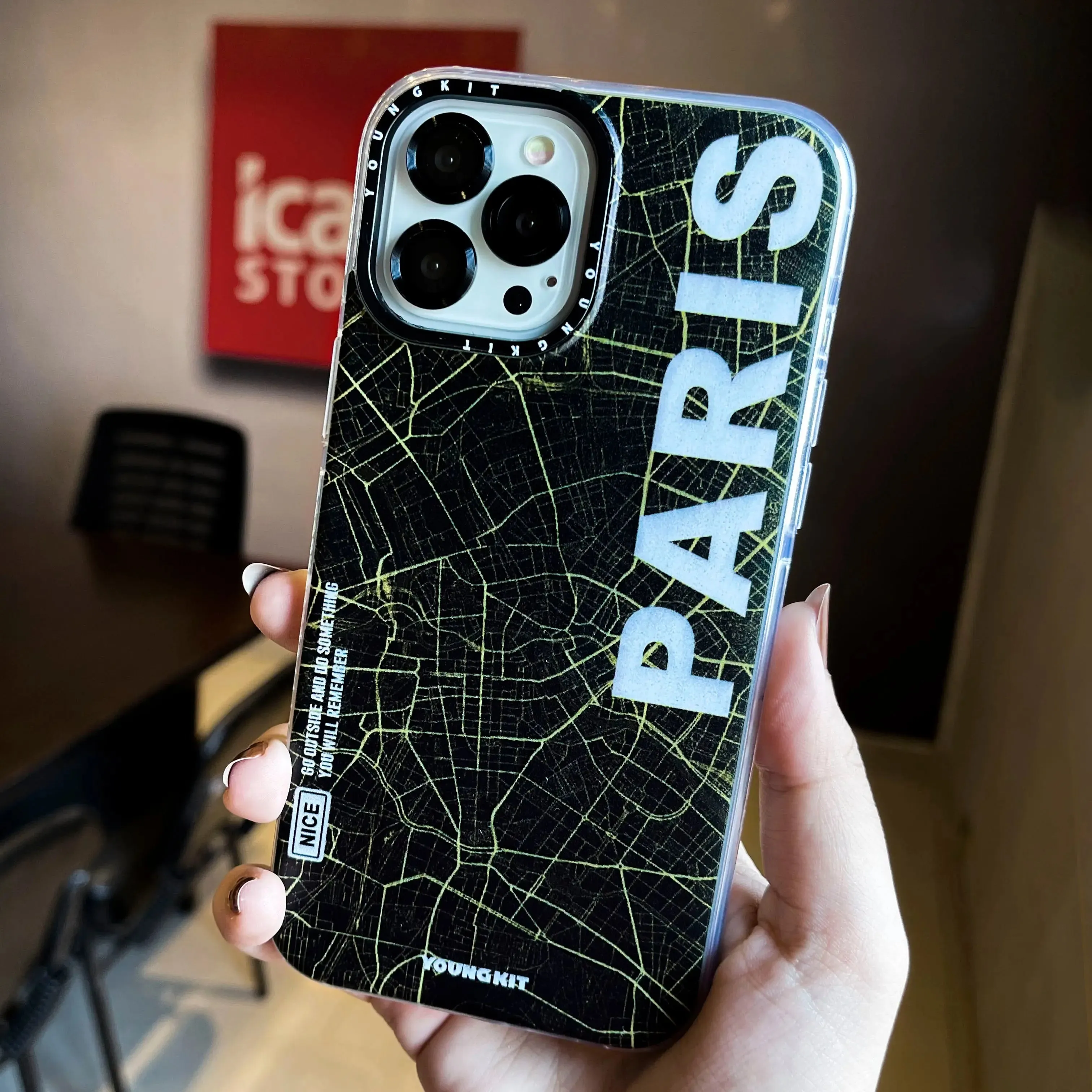 Paris Map Printed YoungKit Case