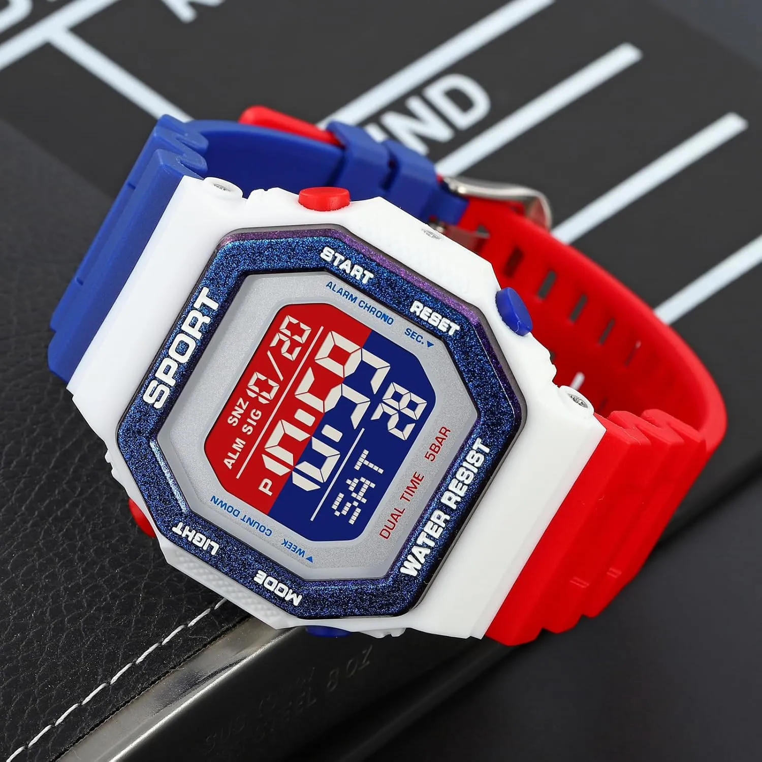 PASOY Fashion Watches for Men and Women Unisex Summer Digital Backlight Casual Waterproof Outdoor Sports Swim Colorful Rubber Watch Reloj