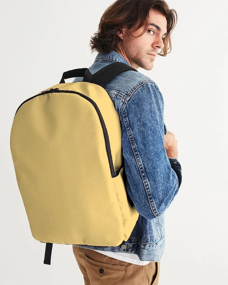 Pastel Orange Yellow Waterproof Backpack | Bright Pastel Orange Yellow | C0M15Y60K0