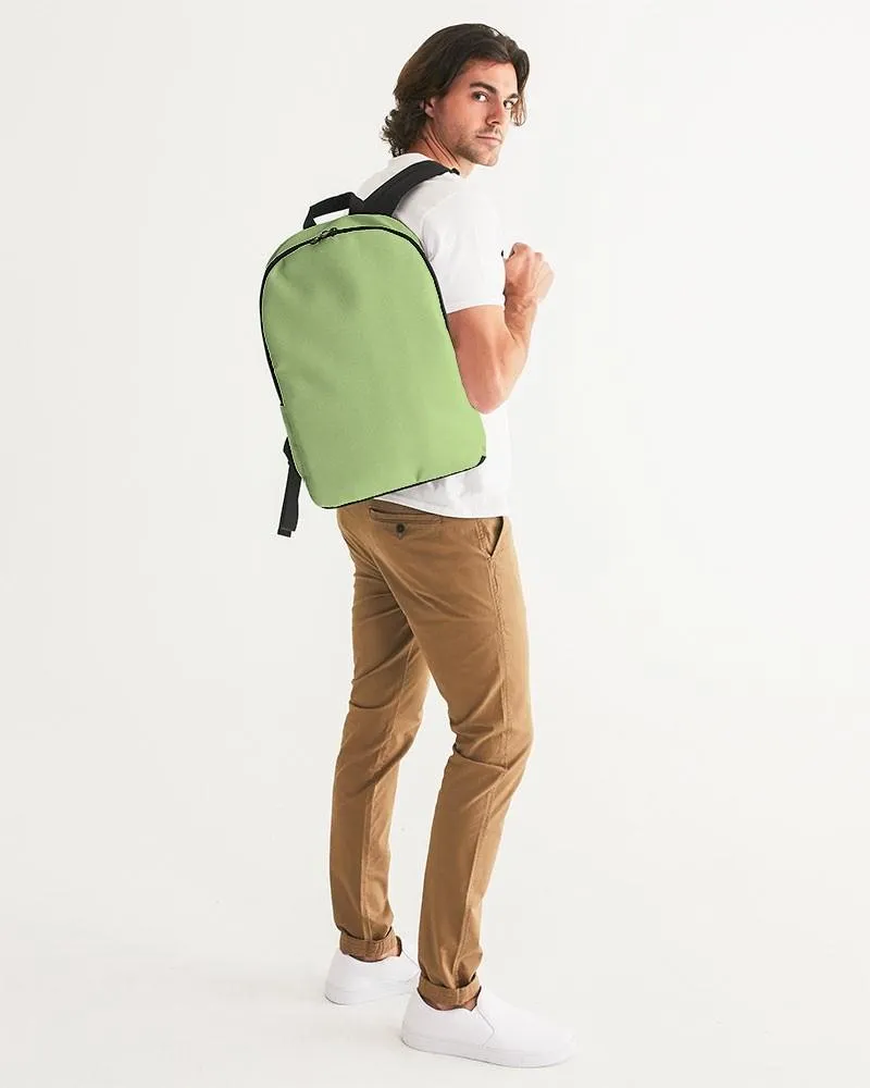 Pastel Warm Green Waterproof Backpack | Bright Pastel Warm Green | C30M0Y60K0