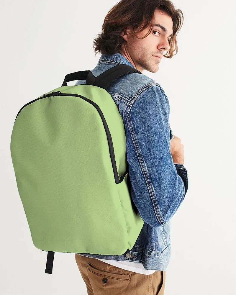 Pastel Warm Green Waterproof Backpack | Bright Pastel Warm Green | C30M0Y60K0
