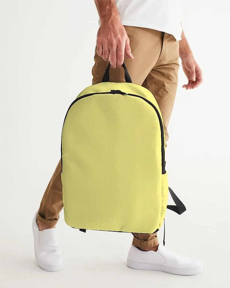 Pastel Yellow Waterproof Backpack | Bright Pastel Yellow | C0M0Y60K0