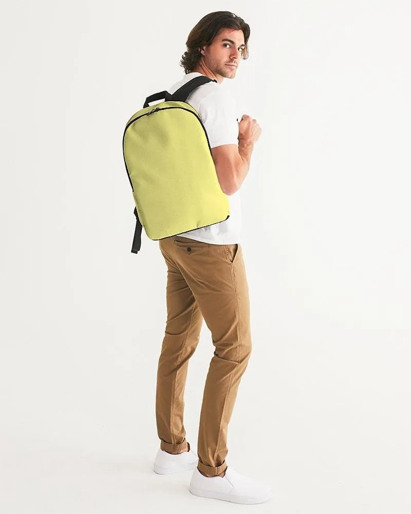 Pastel Yellow Waterproof Backpack | Bright Pastel Yellow | C0M0Y60K0