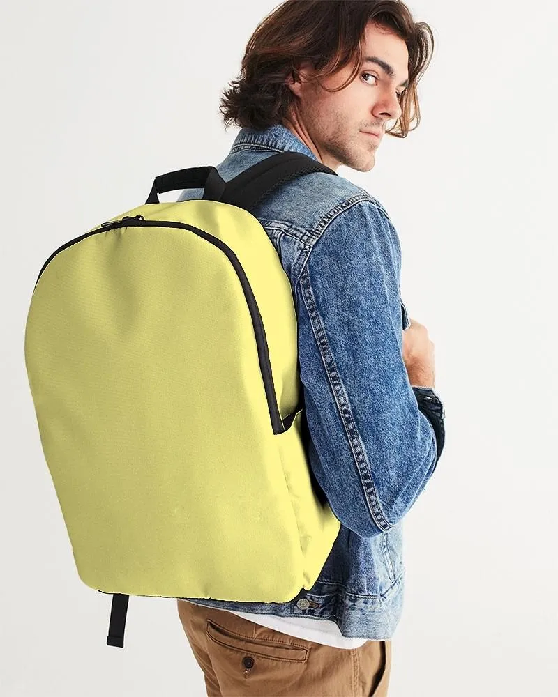 Pastel Yellow Waterproof Backpack | Bright Pastel Yellow | C0M0Y60K0
