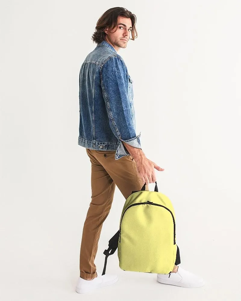Pastel Yellow Waterproof Backpack | Bright Pastel Yellow | C0M0Y60K0