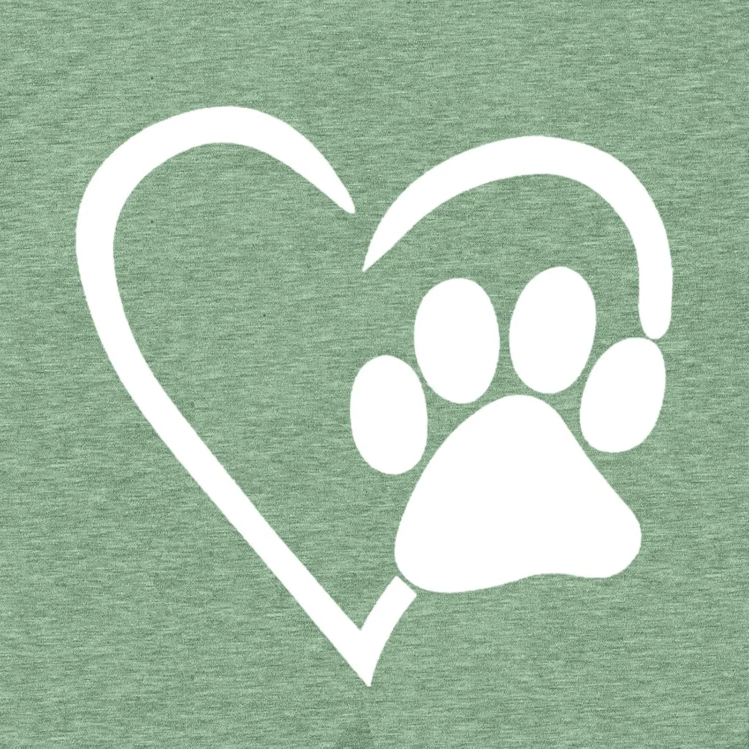Paw Love Shirt Dog Lover Shirts for Women Paw Print Heart Tee Shirt Cute Dog Mom Short Sleeve Tee Tops